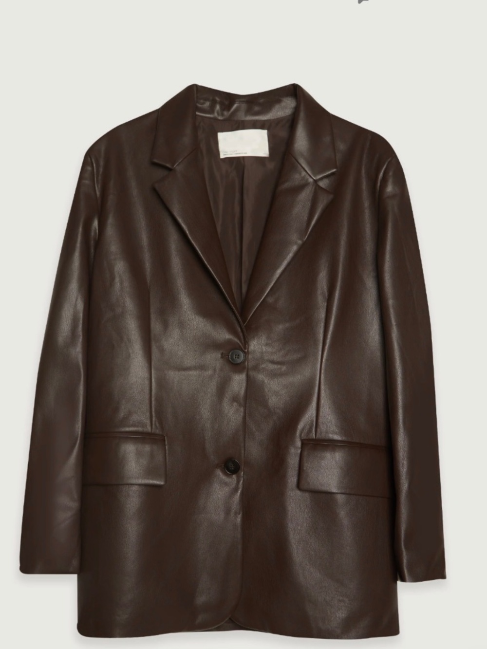 Oak + Fort Vegan Leather Blazer - Size XS NWT